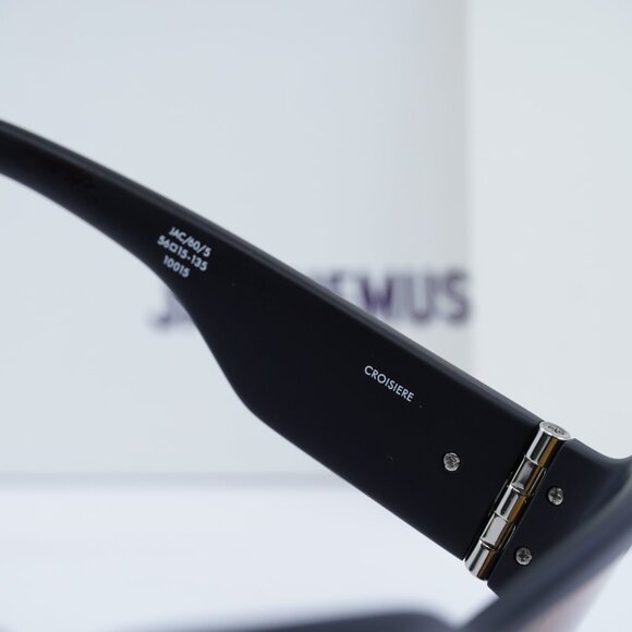 Jacquemus CROISIERE JAC/60 C5 Square Sunglasses - Shiny Black\\Orange main image 4